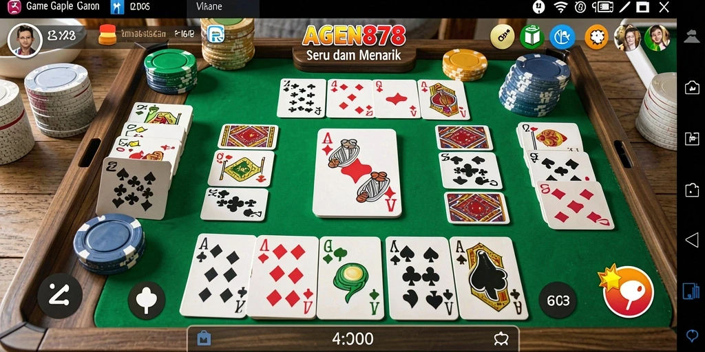 Tampilan gameplay Gaple yang seru dan interaktif.