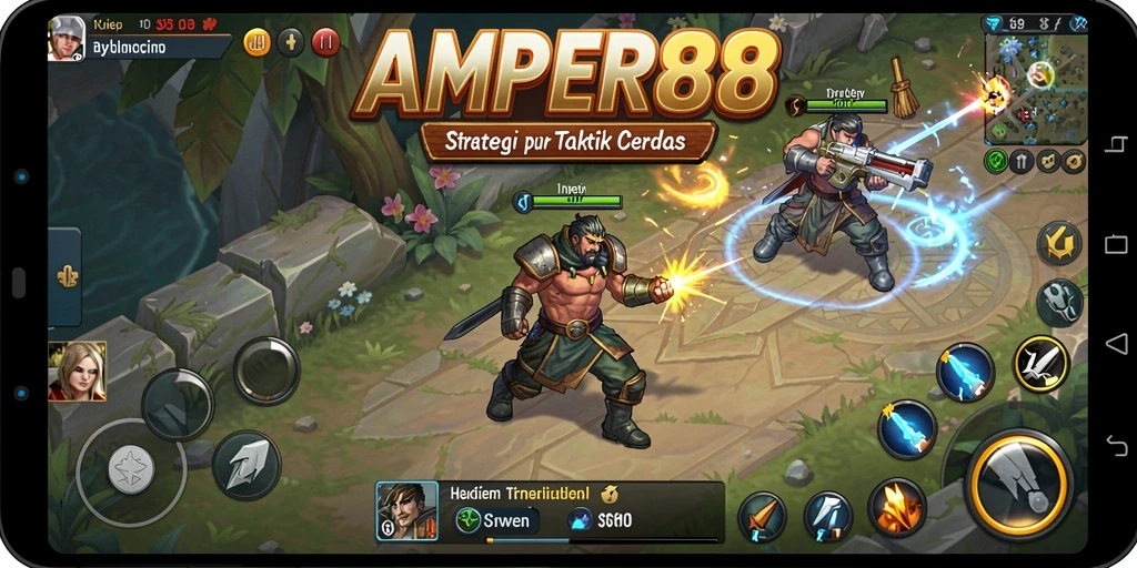 Gameplay dinamis AMPER88 yang menuntut strategi dan taktik cerdas.