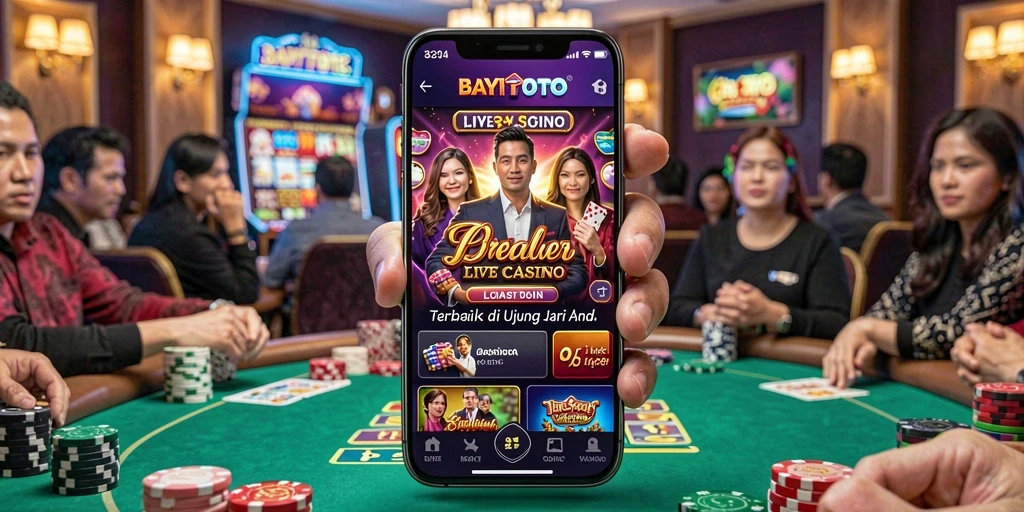 Screenshot gameplay <strong>BAYITOTO</strong> menampilkan suasana Live Casino yang mendebarkan.
