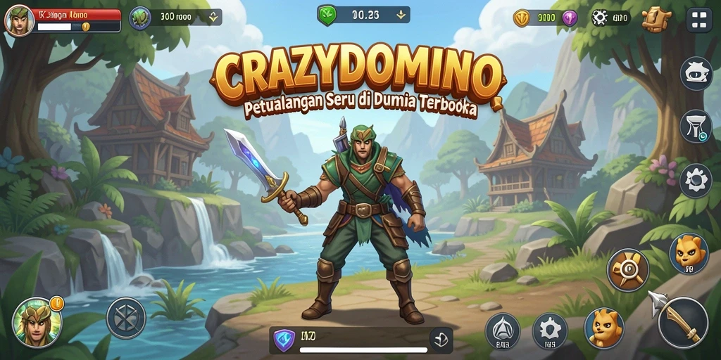 Tampilan gameplay menakjubkan di dunia terbuka CRAZYDOMINO.