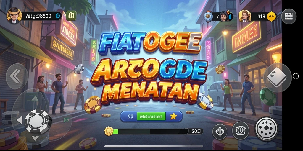 Tampilan gameplay seru dan menantang dalam FIATOGEL.