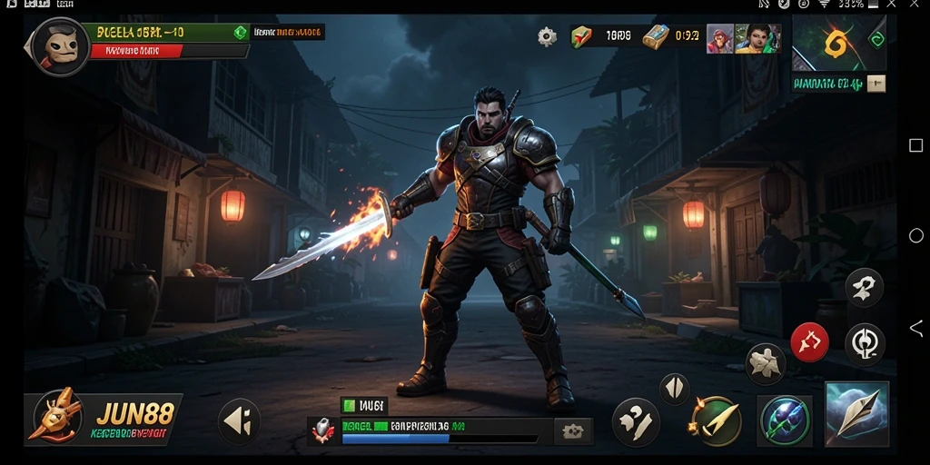 Screenshot menampilkan gameplay menakutkan dari JUN88.