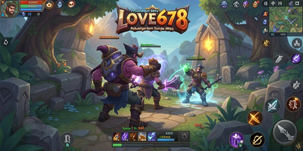 Screenshot utama LOVE678 menampilkan petualangan seru dalam dunia ARPG.