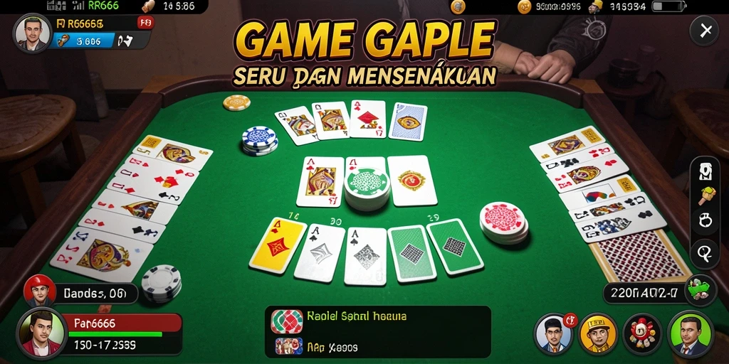 Tampilan permainan Gaple yang menarik dalam RR666