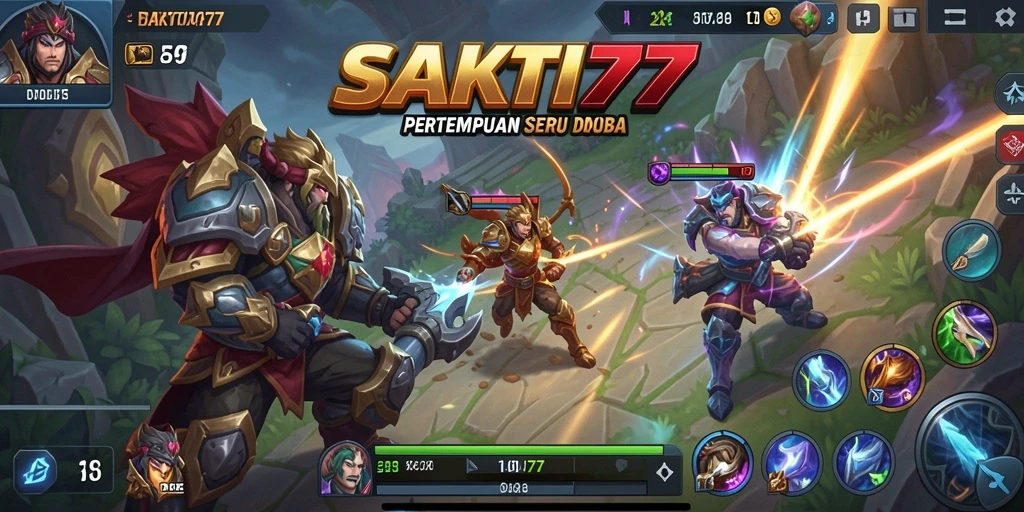 Tampilan gameplay SAKTI77 dengan aksi pertempuran yang mendebarkan.