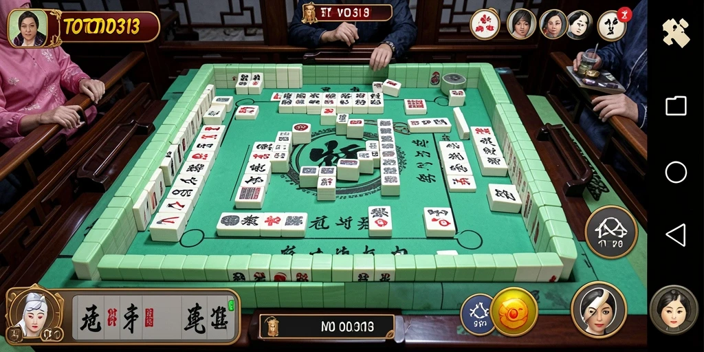 Tampilan gameplay Mahjong yang menarik dan seru di TOTO313.