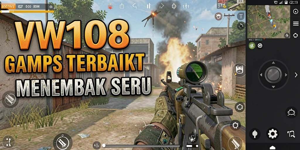 Tampilan gameplay VW108 yang menegangkan dan dinamis.