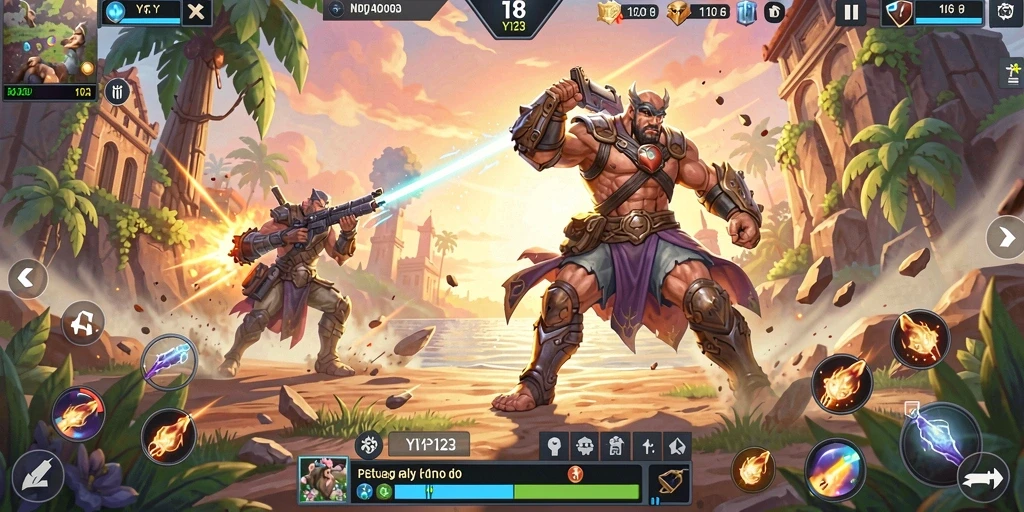 Tampilan aksi seru dalam game YY123 yang memukau.