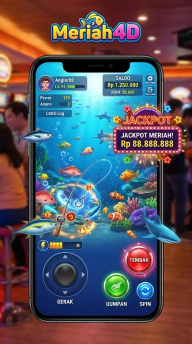 Tampilan beranda aplikasi meriah4d yang user-friendly.